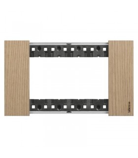 Bticino Living Now Platte, 4 Module, Farbe: Eiche KA4804LM