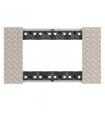 Bticino Living Now Platte für 4 Modulen Farbe: Optic KA4804MM