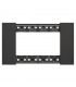 Bticino Platte Living Now 4 Module Farbe: space KA4804NG