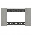 Bticino Platte Living Now 4 Module Farbe: Eis KA4804ZG