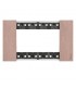 Bticino Platte Living Now 4 Module Farbe: Kupfer KA4804ZM