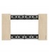 Bticino Platte Living Now 4 Module Farbe: Golb KA4804ZW