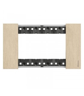 Bticino Platte Living Now 4 Module Farbe: Golb KA4804ZW