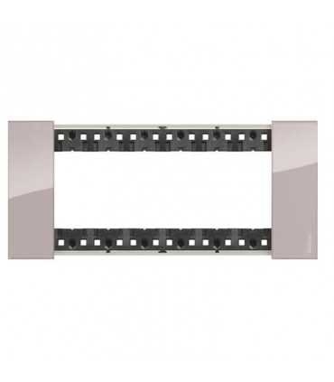 Bticino Living Now Platte für 6 Modulen Farbe: Aura KA4806DG