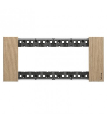 Bticino Living Now Platte für 6 Modulen Farbe: Eichenholz KA4806LM