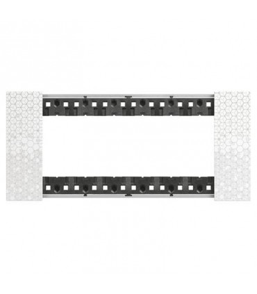 Bticino Living Now Platte für 6 Modulen Farbe: Pixel KA4806MW