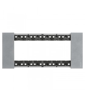 Bticino Platte Living Now 6 Module Farbe: Moon KA4806NW