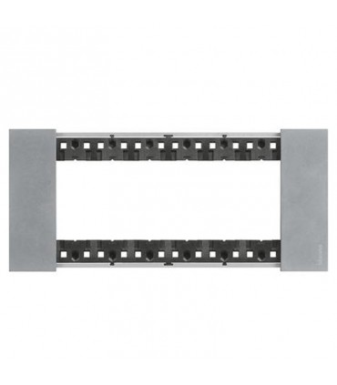 Bticino Platte Living Now 6 Module Farbe: Moon KA4806NW