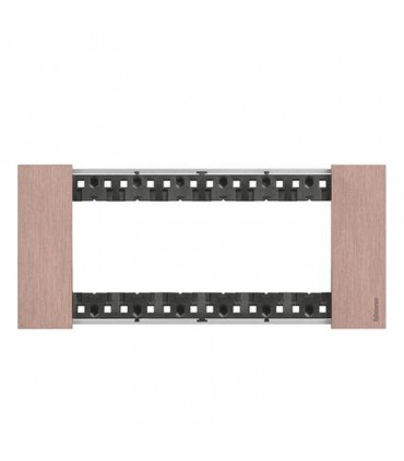 Bticino Platte Living Now 6 Module Farbe: Kupfer KA4806ZM