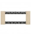 Bticino Platte Living Now 6 Module Farbe: Gold KA4806ZW