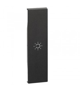 Bticino Cover Living Now mit Lichtsymbol 1M schwarz KG01A