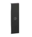 Bticino Cover Living Now mit Lichtsymbol 1M schwarz KG01A