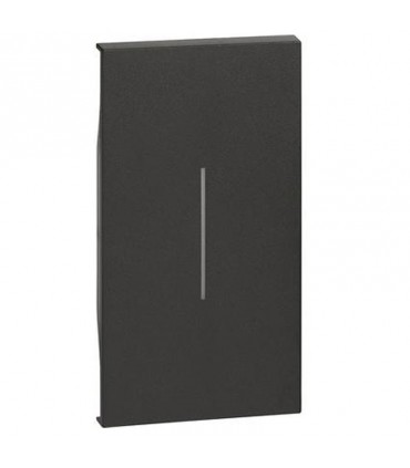 Bticino Living Now Abdeckung für 2M Lichtsteuerung schwarz KG01M2