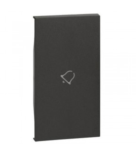 Bticino Living Now Bezug mit Glockensymbol 2M schwarz KG01M2D