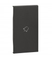 Bticino Living Now Bezug mit Glockensymbol 2M schwarz KG01M2D