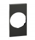 Bticino Cover Living Now für austauschbare Stablampe, 2 Module, schwarz KG04