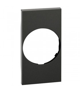 Bticino Cover Living Now für austauschbare Stablampe, 2 Module, schwarz KG04