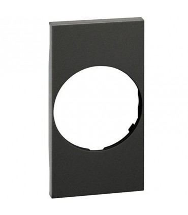 Bticino Cover Living Now für austauschbare Stablampe, 2 Module, schwarz KG04