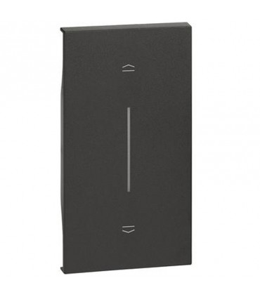 Abdeckung Bticino Living Now mit symbol AUF und AB 2M schwarz KG05MH2