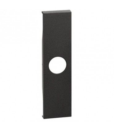 Bticino Cover Living Now für TV-Steckdose und falschen Pol, schwarz KG08