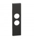 Bticino Cover Living Now für TV-Buchse TV-SAT 1 Modul schwarz KG09