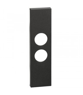 Bticino Cover Living Now für TV-Buchse TV-SAT 1 Modul schwarz KG09