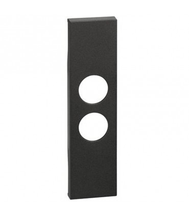 Bticino Cover Living Now für TV-Buchse TV-SAT 1 Modul schwarz KG09