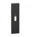 Bticino Cover Living Now für USB-Auflader, 1 Modul, schwarz KG10C
