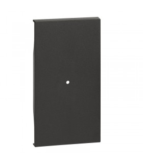 Bticino Living Now Abdeckung für Gateway, 2 Module, Schwarz KG30M2