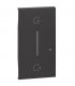 Bticino Living Now beleuchtbare Abdeckung, Symbol: ENTRA&ESCI Wireless, Schwarz KG40M2