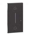 Bticino Living Now beleuchtbare Abdeckung, Symbol: ENTRA&ESCI Wireless, Schwarz KG40M2