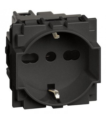 Bticino Living Now universelle schuko Steckdose 10/16A, schwarz, KG4140A16