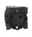 Bticino Living Now Deutsche Standardsteckdose schwarz KG4141