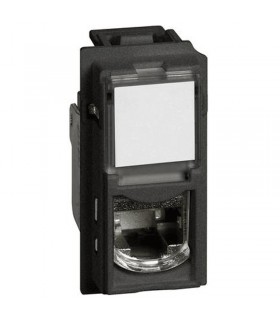 Bticino Living Now Steckdose RJ45 Toolless UTP cat. 6 schwarz KG4279C6
