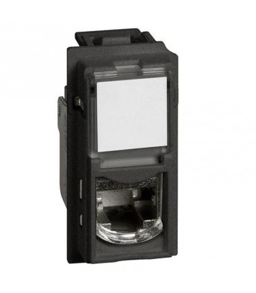 Bticino Living Now werkzeuglose RJ45 Stecker UTP cat6A schwarz KG4279C6A