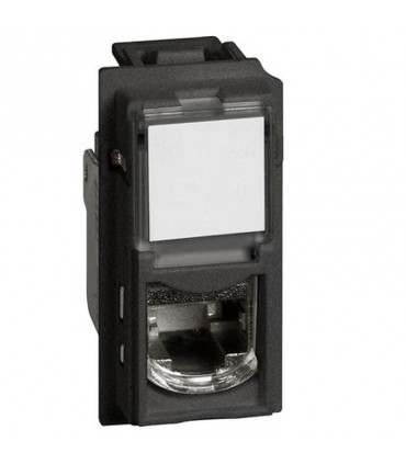 Bticino Living Now RJ45 toolless Stecker STP cat6A schwarz KG4279C6AS