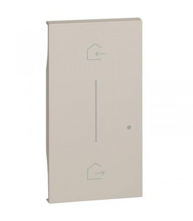 Bticino Living Now beleuchtbare Abdeckung, Symbol: Entra & Esci Wireless Sand KM40M2