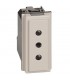 Bticino Sockel Living Now 2P+T 10A 250V Farbe: Sand KM4113