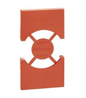 Bticino Cover Living Now für Standardsteckdose Italien / Deutschland rot KR03