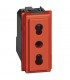 Bticino Buchse Living Now 2P+T 10/16A rot KR4180