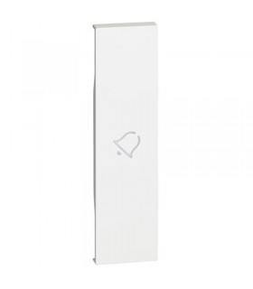 Bticino Cover Living Now mit Glockensymbol 1M weiß KW01D