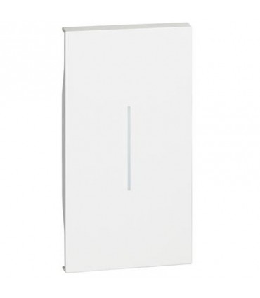 Bticino beleuchtbares Cover Living Now 2M weiß KW01M2