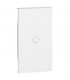 Abdeckung Bticino Living Now mit symbol glocke 2M weiss KW01M2D