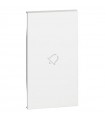 Abdeckung Bticino Living Now mit symbol glocke 2M weiss KW01M2D