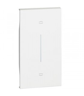 Abdeckung Bticino Living Now mit symbol AUF und AB 2M weiß KW05MH2