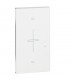 Bticino Cover Living Now für angeschlossenen Verschlusssteuerelement K4027C  2 Module weiß KW32M2.