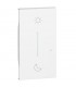 Bticino Living Now beleuchtbare Abdeckung, Symbol: NOTTE&GIORNO Wireless Weiß KW41M2