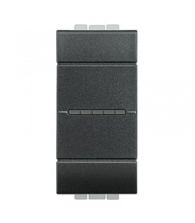 Bticino LivingLight Axialtaster 10A 1P Anthrazit L4055N