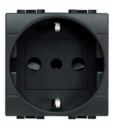 Bticino Wohnraumleuchte Schuko-Steckdose 2+T L4140