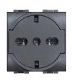 Bticino Livinglight FLAT Schuko-Steckdose mit 10/16A Absicherung L4140/16F